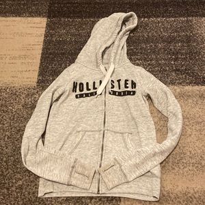 Grey hollister sip up with thumb holes